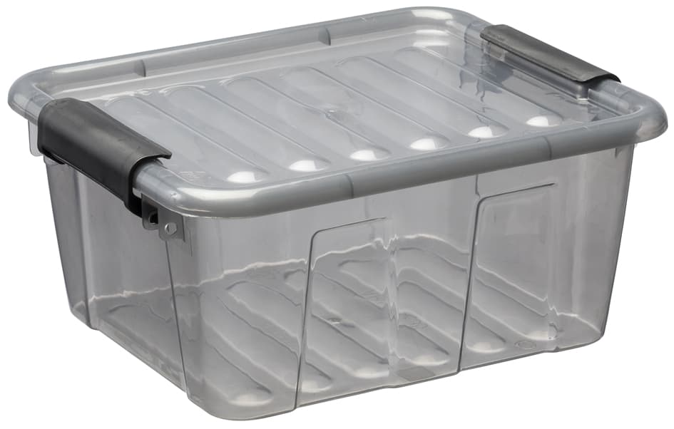 Plast Team Aufbewahrungsbox Home Box, 2,0 Liter, Grau-