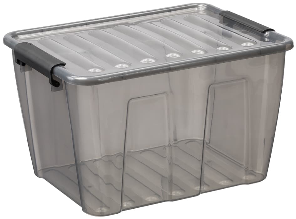 Plast Team Aufbewahrungsbox Home Box, 15 Liter, Grau-