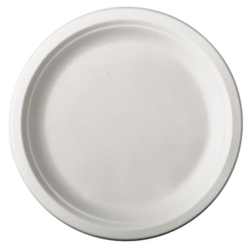 Papstar Zuckerrohr-Teller , Pure, , Rund, 260 Mm, 50er