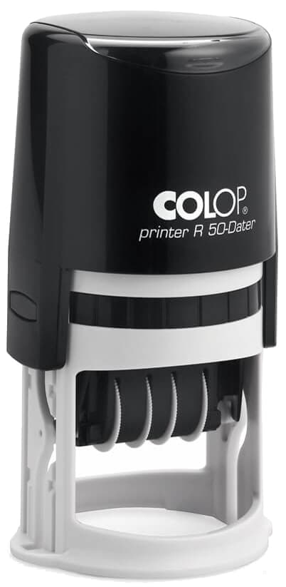 Colop Datumstempel Printer R 50-Dater, Rund, Schwarz