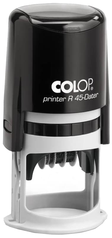 Colop Datumstempel Printer R 45-Dater, Rund, Schwarz