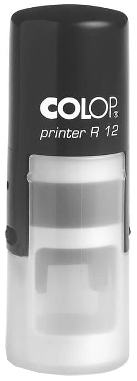 Colop Textstempel Printer R12, Rund, Schwarz