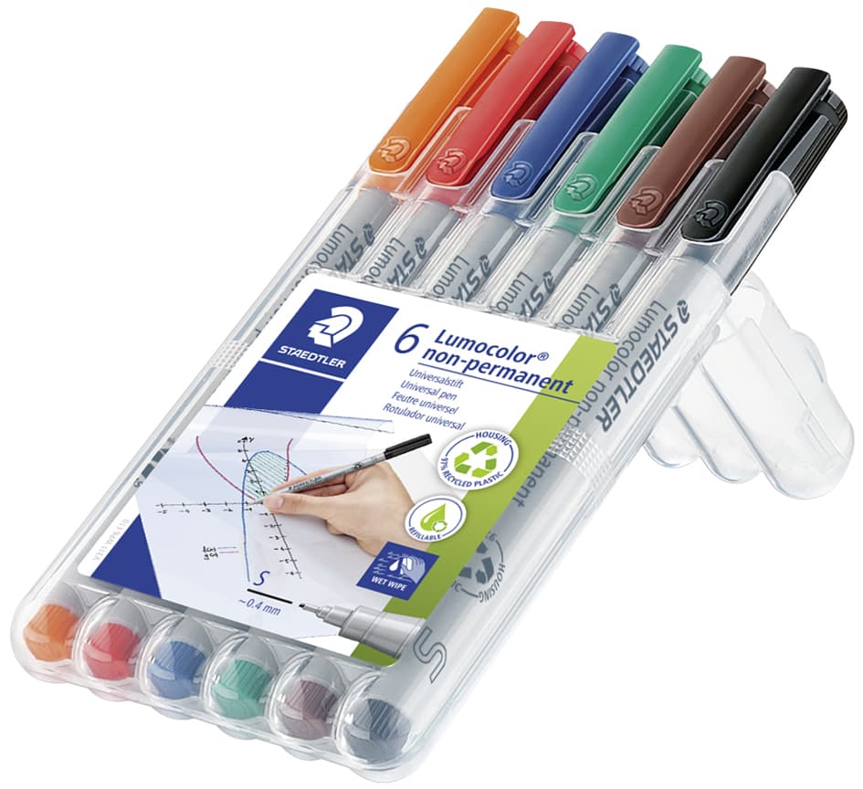 Staedtler Lumocolor Nonpermanent-Marker 311s, 6er Etui