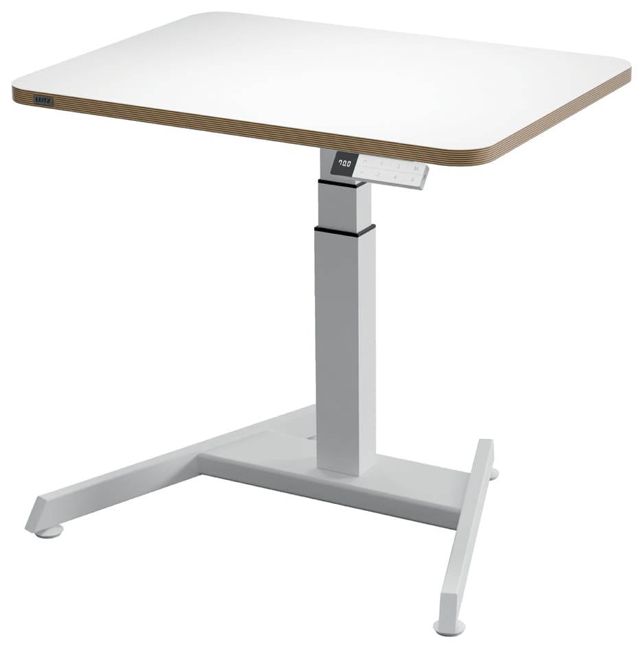 Leitz Sitz-Steh-Schreibtisch Ergo Compact, Weiß, Elektrisch