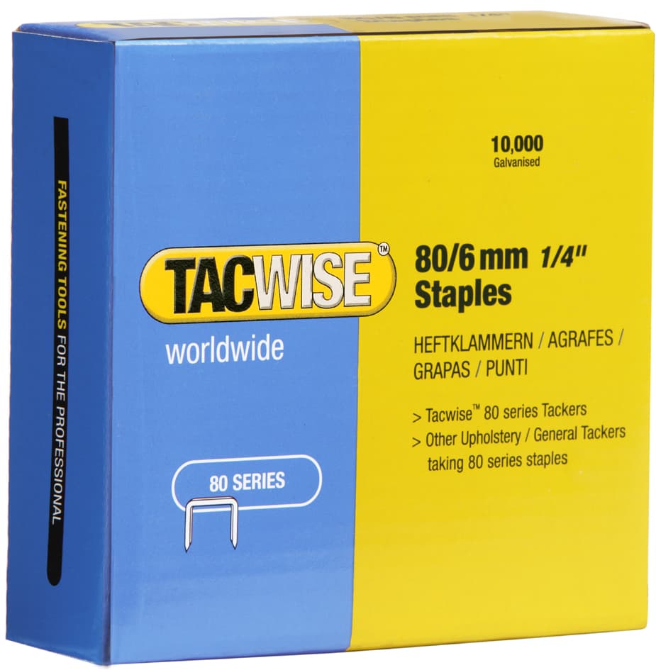 Tacwise Heftklammern 80/12 Mm Verzinkt, 10.000 Stück