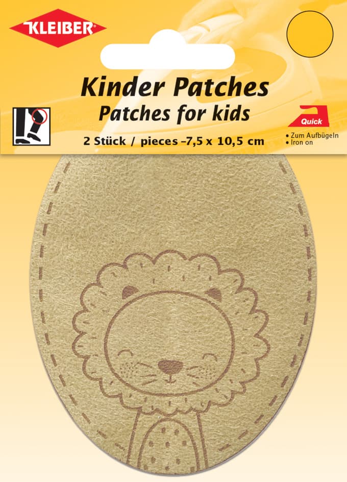 Kleiber Applikation , Löwe, , Braun, 2er Blister