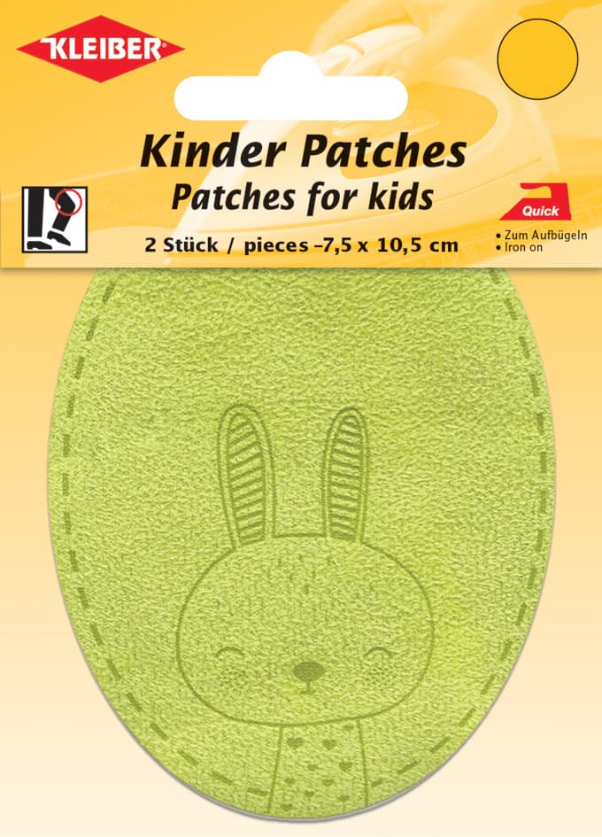 Kleiber Applikation , Hase, , Hellgrün, 2er Blister