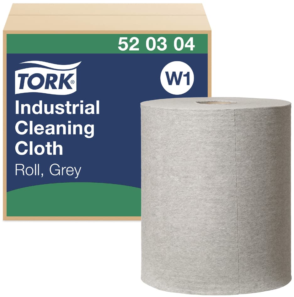 Tork Industrie-Putzrolle, 1-Lagig, Grau, 361 M