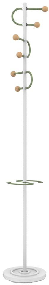 Unilux Garderobenständer Studio, Höhe: 1.750 Mm, Weiß/Grün
