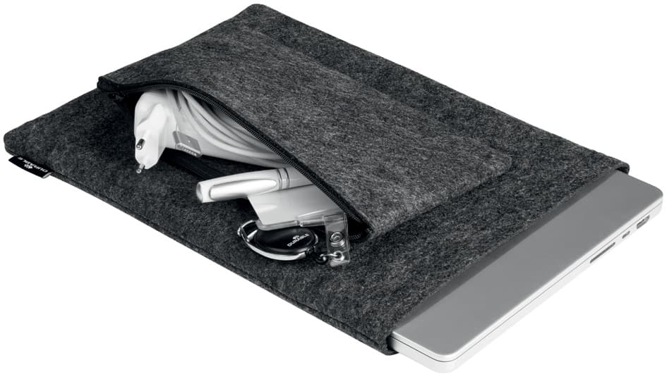 Durable Laptophülle Multibag Effect, 13, , Pet-Filz, Grau