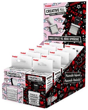 Trodat Kreativstempel-Set Creative Mini, Thekendisplay