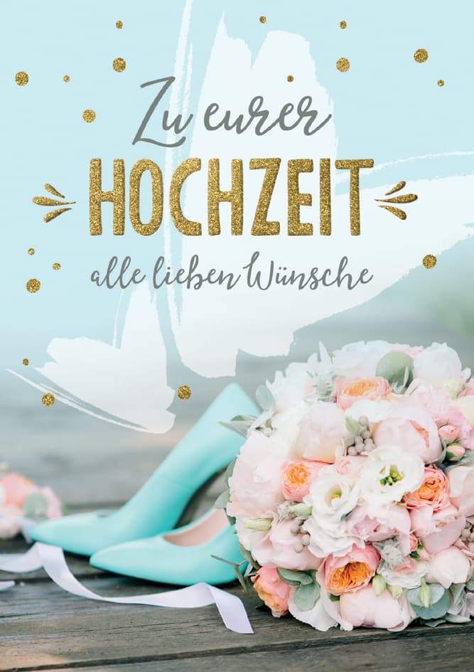 Cactus Hochzeitskarte , Schuhe Und Blumenstrauß,