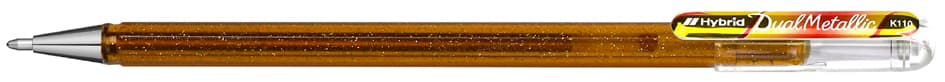Pentel Hybrid Gel-Tintenroller , Dual Pen, , Gold/Rot