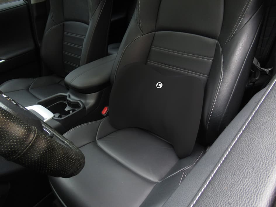 Cartrend Lendenkissen, Memory Foam, Schwarz