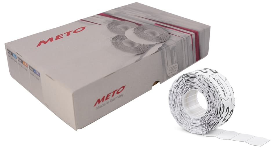 Meto Etiketten Für Preisauszeichner, 32 X 19 Mm, Weiß