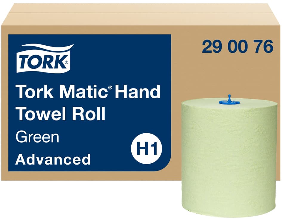 Tork Matic Handtuchrolle, 2-Lagig, Grün, 150 M