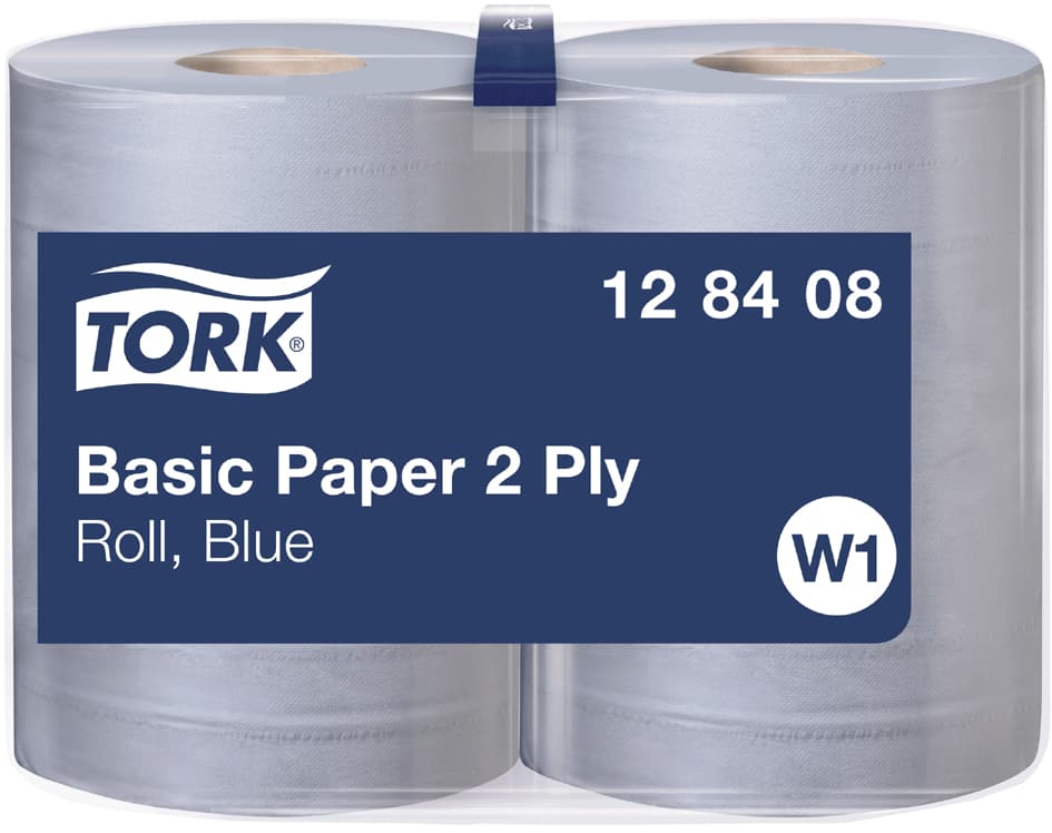 Tork Mehrzweck-Putzrolle, 2-Lagig, Blau, 340 M