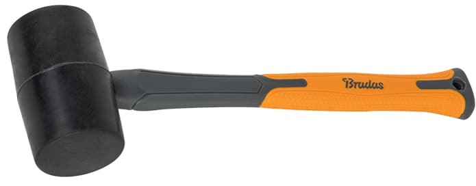 Bradas Gummihammer, 450 G, Anthrazit/Orange, Länge: 340 Mm