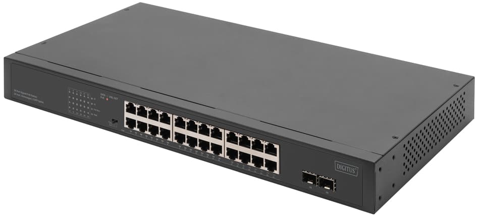 Digitus 19, Gigabit Netzwerkswitch, 24-Port, Unmanaged