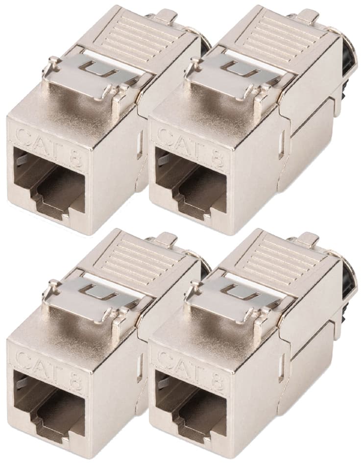 Digitus Keystone Modul, Kat. 8.1, Geschirmt, 4er Set