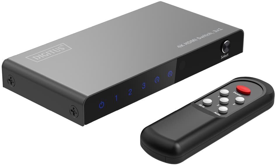 Digitus 4k Hdmi Switch, 3x1, Schwarz