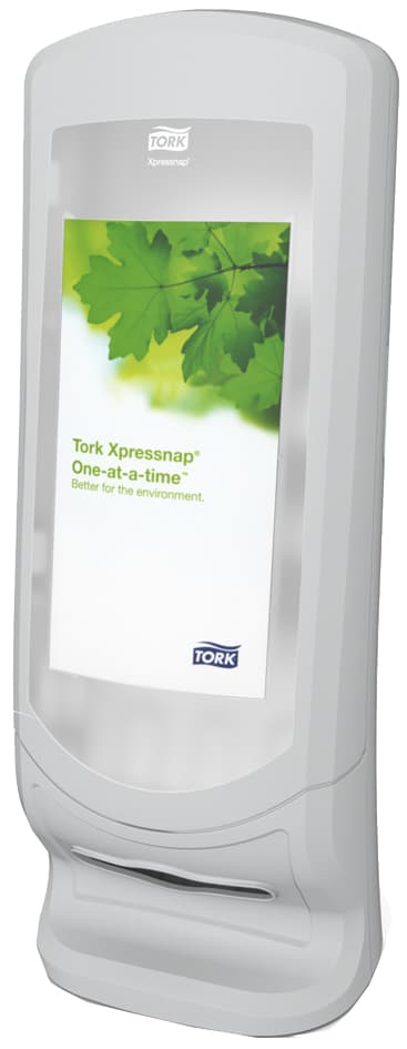 Tork Xpressnap Servietten-Spender Signature Line, Hellgrau