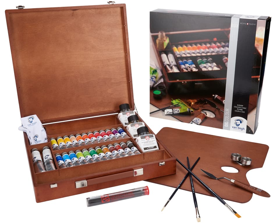 Royal Talens Van Gogh Holzkoffer-Set Ölfarben Expert