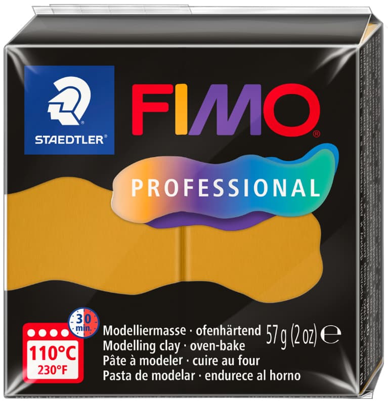 Fimo Professional Modelliermasse, Ofenhärtend, 57 G, Ocker