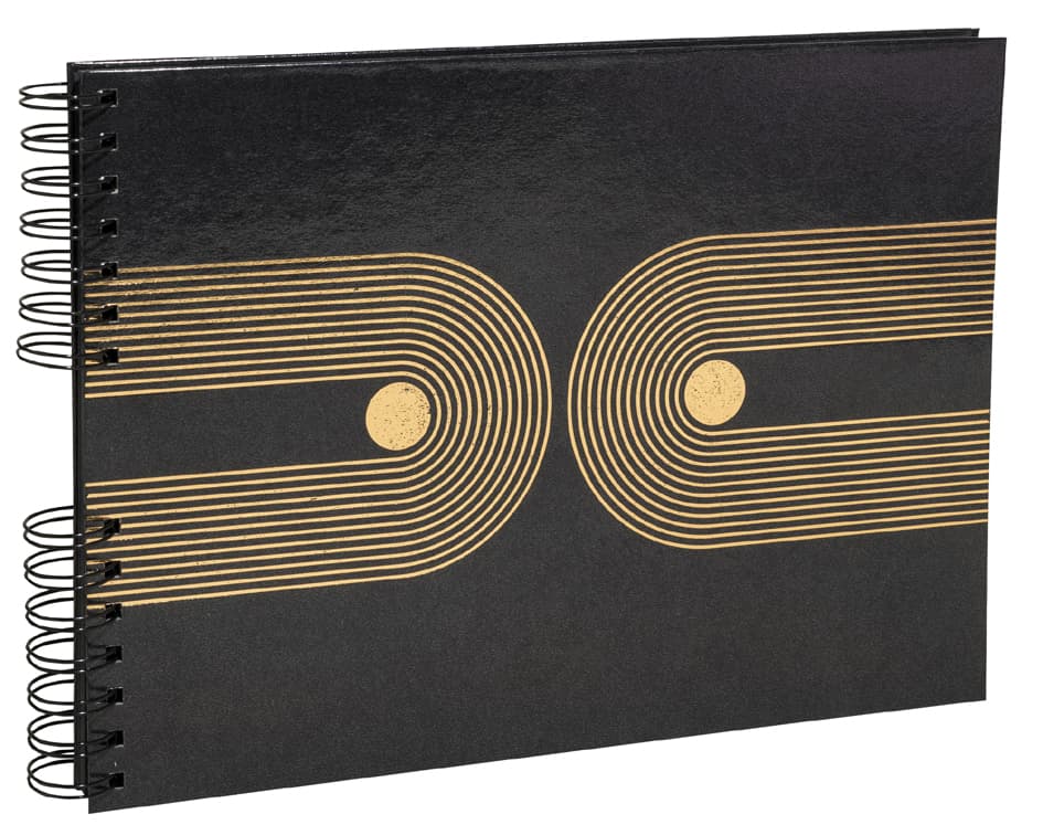 Exacompta Foto-Spiralalbum Graphik, 320 X 220 Mm, Schwarz
