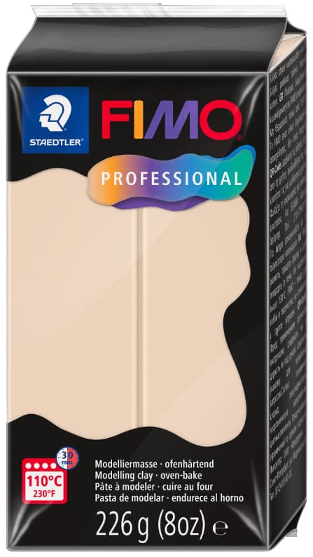 Fimo Professional Modelliermasse, Ofenhärtend, 226 G, Beige