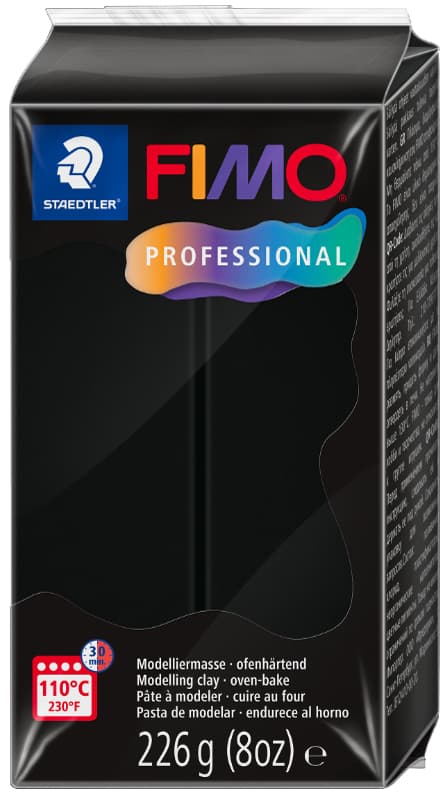 Fimo Professional Modelliermasse, Ofenhärtend, Schwarz