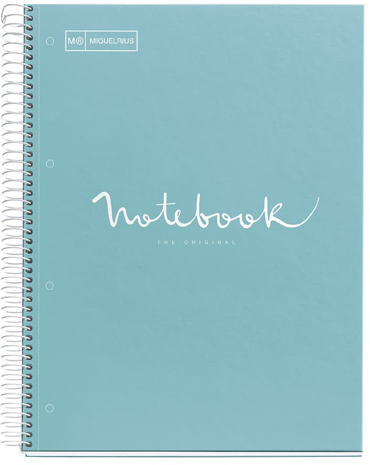 Miquelrius Collegeblock , Notebook Emotions, , Din A5,Hellblau