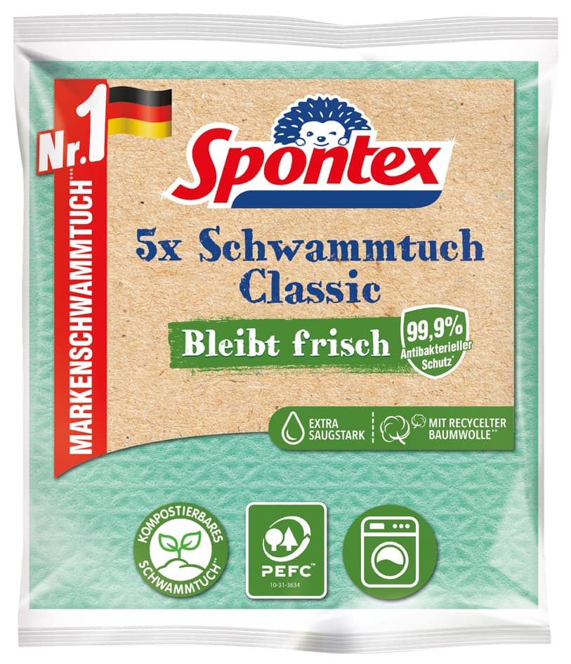 Spontex Schwammtuch Classic, 5er Pack