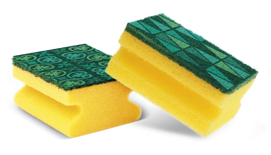 Spontex Mosaik-Schwamm, 3er Pack, Sortiert