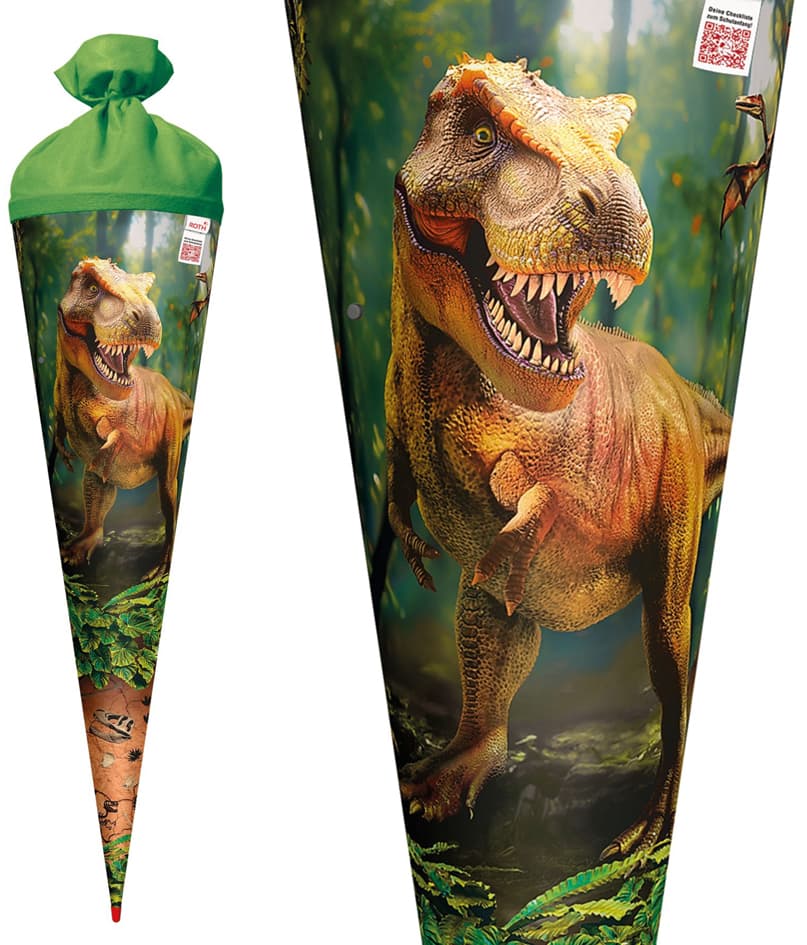 Roth Schultüte , T-Rex Welt, , Rund, 700 Mm, Mit Effekt