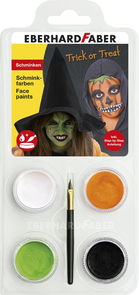 Eberhard Faber Schminkset Halloween Kürbis/Hexe