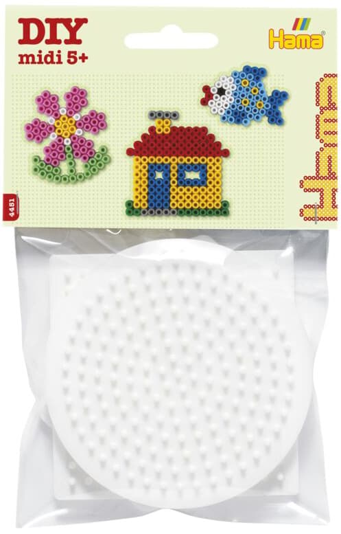 Hama Stiftplatten Midi , Quadrat, Kreis, Sechseck, , Blister