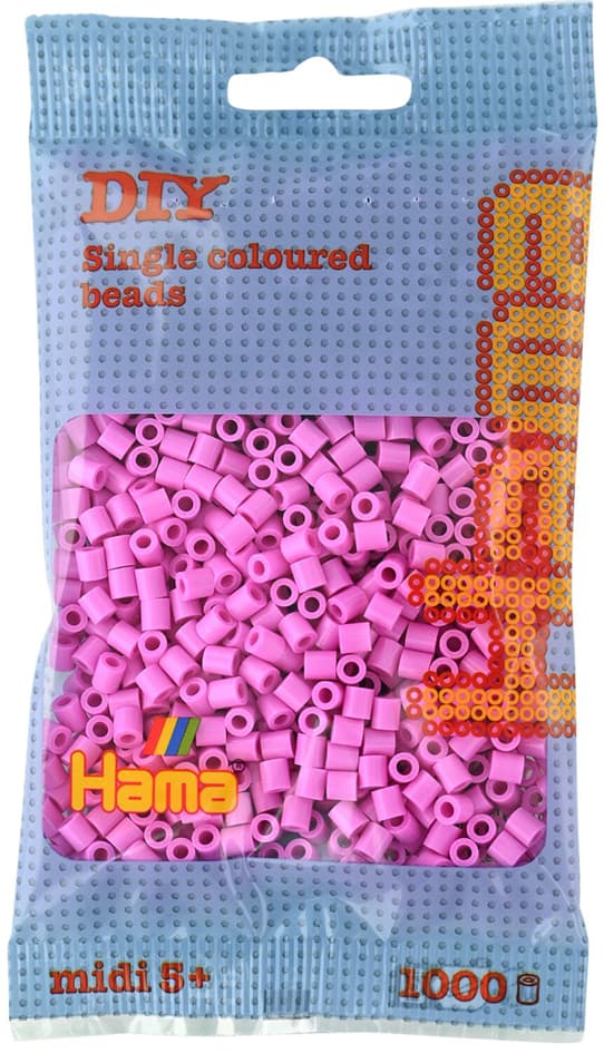 Hama Bügelperlen Midi, Pastell-Pink, Im Beutel