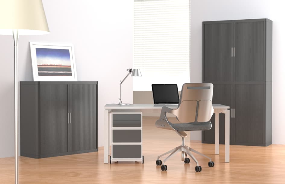 Restposten:Paperflow Rollcontainer Easybox, 4 Schübe, Weiß /