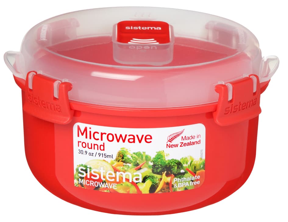 Sistema Mikrowellendose Round, 915 Ml, Rot