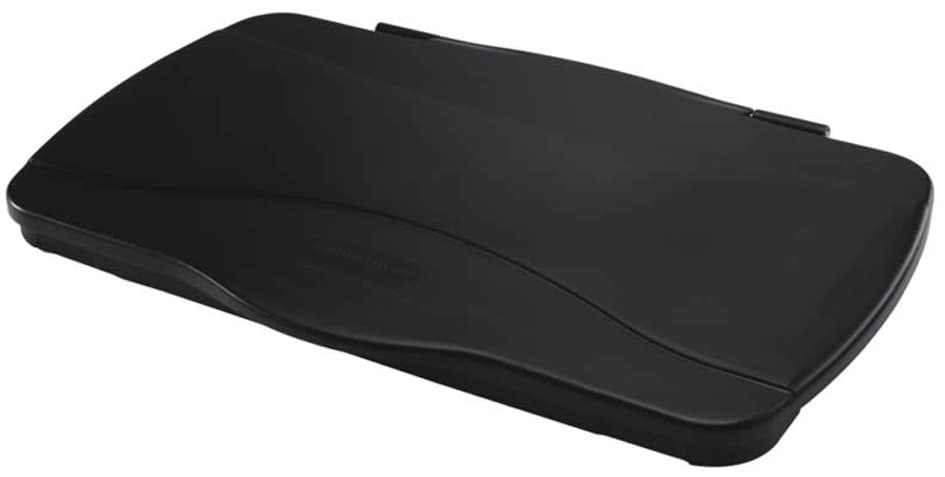 Rubbermaid Scharnierdeckel Slim Jim, Schwarz