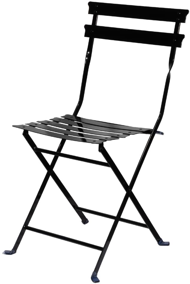 Paperflow Outdoor-Klappstuhl Eden, 2er Set, Schwarz