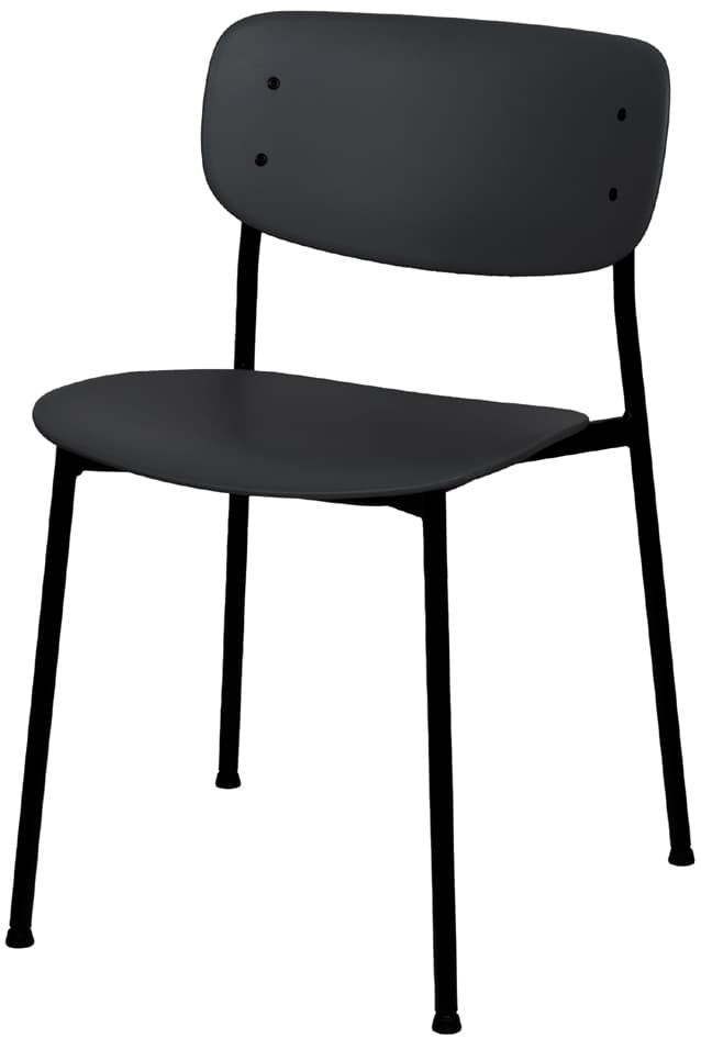 Paperflow Besucherstuhl Soho, 2er Set, Schwarz
