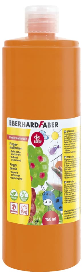 Eberhard Faber Fingerfarbe Efa Color, Kadmiumorange, 750 Ml