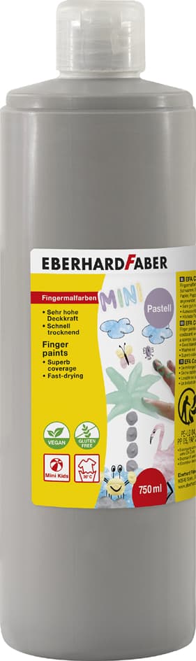 Eberhard Faber Fingerfarbe Efa Color, Warmgrau, 750 Ml