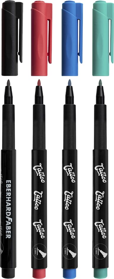 Eberhard Faber Tattoostifte-Set Kids, 4er Kartonetui