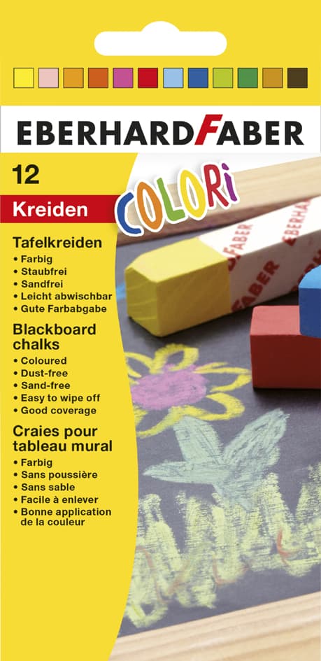 Eberhard Faber Wandtafelkreide Colori, Farbig Sortiert