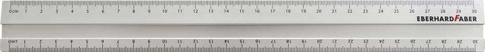 Eberhard Faber Metall-Lineal, Aus Aluminium, 300 Mm