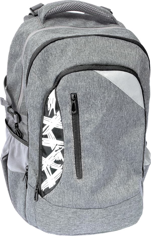 Eberhard Faber Schulrucksack X-Style, Grau/Schwarz