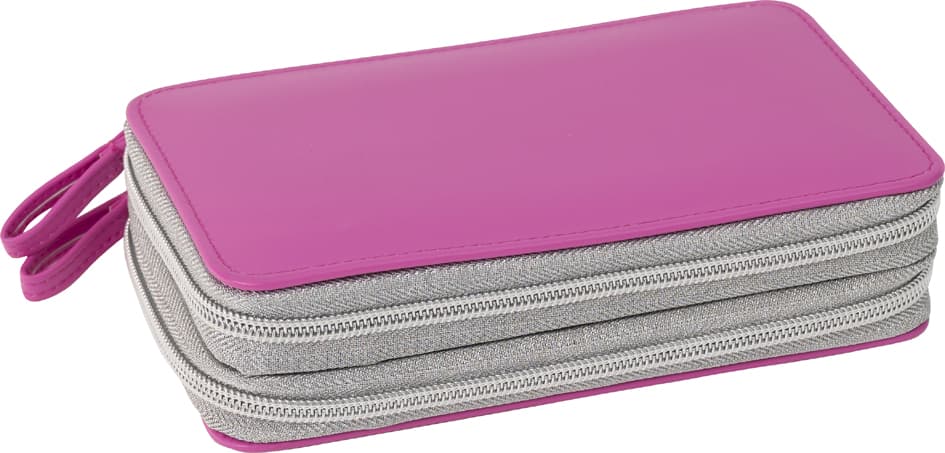Eberhard Faber Schüleretui Double Decker, 30-Teilig, Pink